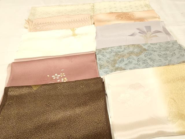 平和屋着物★和装小物　上質な帯揚げ　10枚セット　未使用品多数　逸品　AAAO1697ps
