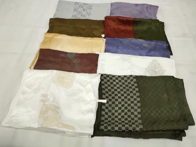 平和屋着物★和装小物　上質な帯揚げ　10枚セット　逸品　AAAO5786ps