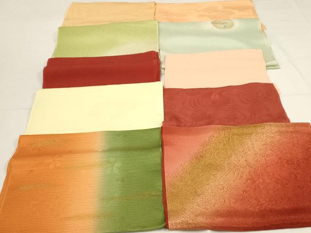 平和屋着物★和装小物　上質な帯揚げ　10枚セット　逸品　AAAO5960ps