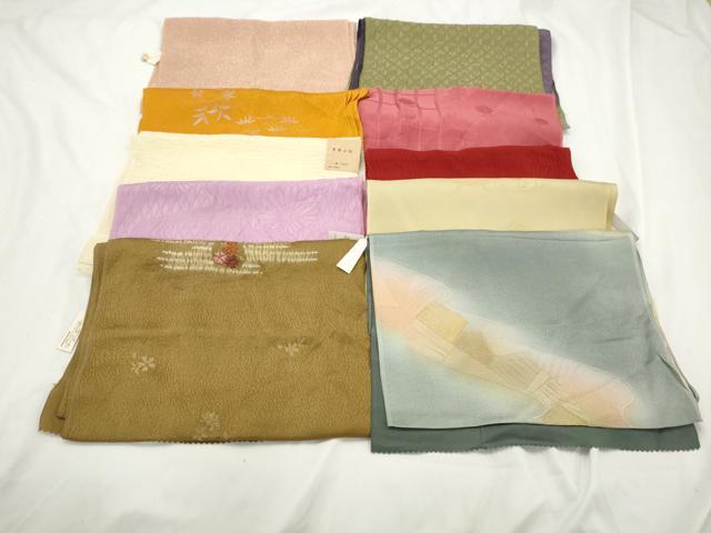 平和屋着物★和装小物　上質な帯揚げ　10枚セット　逸品　AAAO7721ps