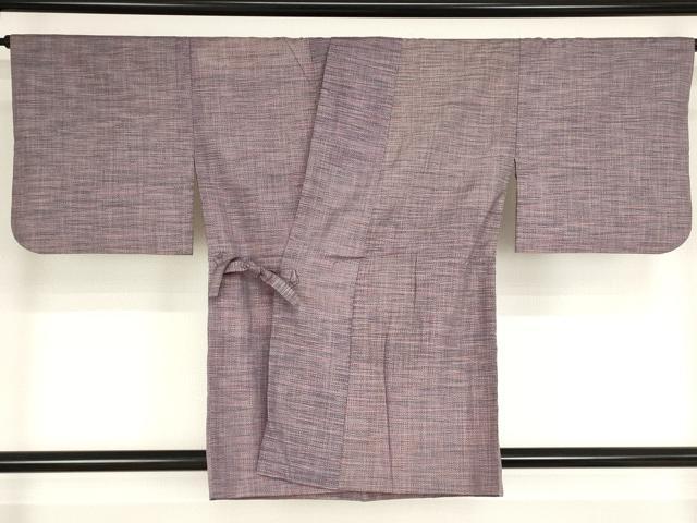 平和屋着物■道中着　紬地　霞文　正絹　逸品　AAAO8697bw
