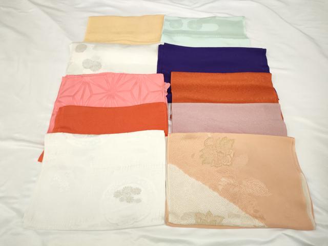 平和屋着物★和装小物　上質な帯揚げ　10枚セット　逸品　AAAO8745ps