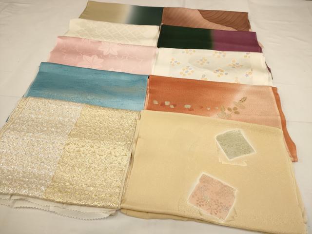 平和屋着物★和装小物　上質な帯揚げ　10枚セット　未使用品多数　逸品　AAAO9846ps