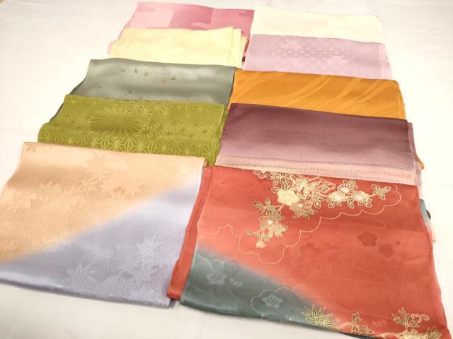 平和屋着物★和装小物　上質な帯揚げ　10枚セット　未使用品多数　逸品　AAAO9848ps