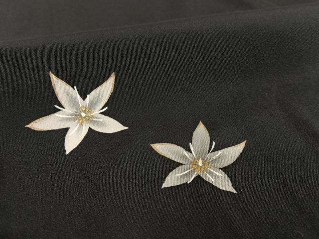 平和屋着物○京都の名門ブランド 銀花仙 訪問着 舞花 枝葉シルエット