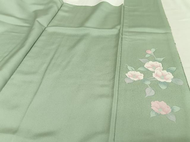 平和屋着物○訪問着 草花に小鳥 暈し染め 金銀彩 正絹 逸品