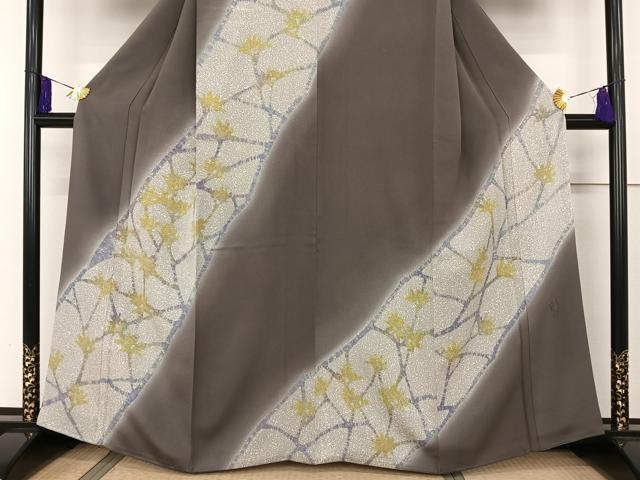 平和屋着物○日本工芸会正会員 染色作家 木原明 訪問着 網目文様