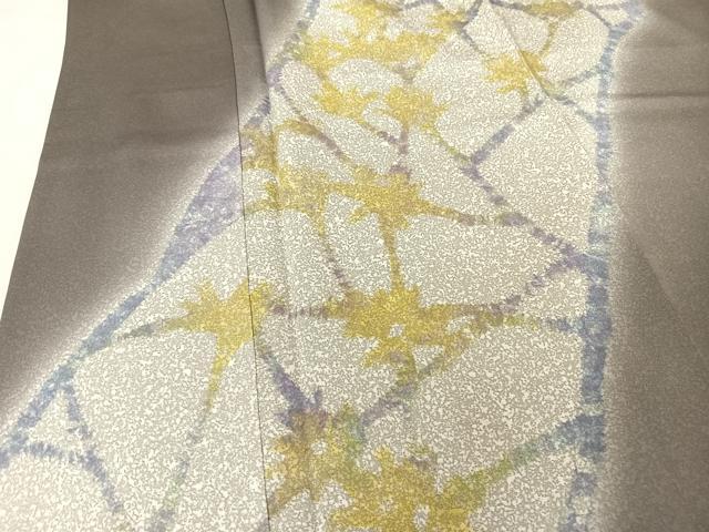 平和屋着物○日本工芸会正会員 染色作家 木原明 訪問着 網目文様