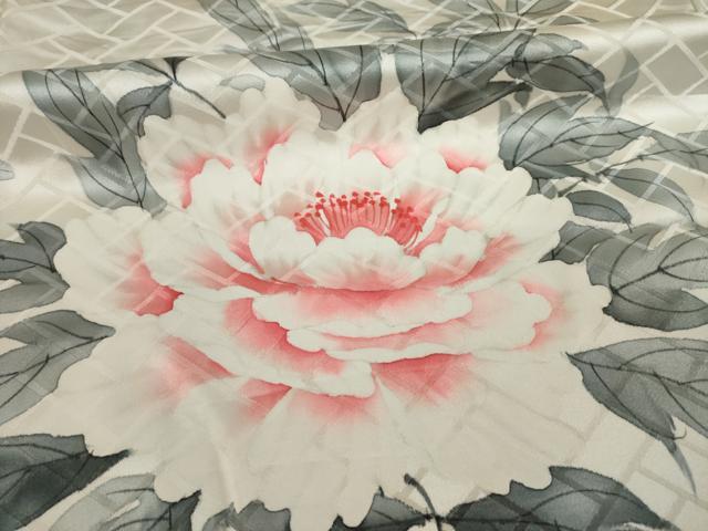 平和屋着物●豪華振袖　草花文　暈し染め　金彩　仮絵羽　逸品　未使用　AAAZ7305zg 平和屋着物○豪華振袖 流水草花文 暈し染め 金彩 仮絵羽