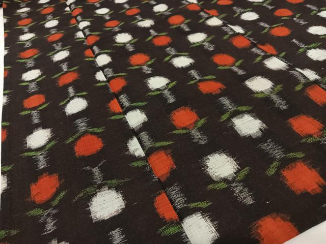 平和屋着物▽久留米絣 単衣 綿 蜀江絣 正絹 逸品 CAAV5715id 平和屋