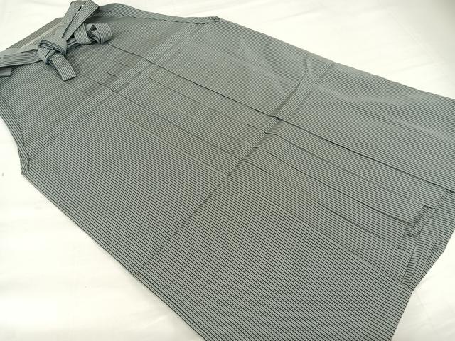 平和屋着物●男性　行灯袴　縞　正絹　逸品　AAAS7297zg
