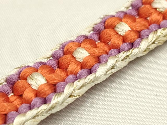 平和屋着物○和装小物 上質な帯締め5本セット 小桜組 金糸 逸品