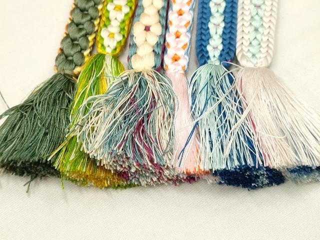 平和屋着物○和装小物 上質な帯締め5本セット 小桜組 金糸 暈