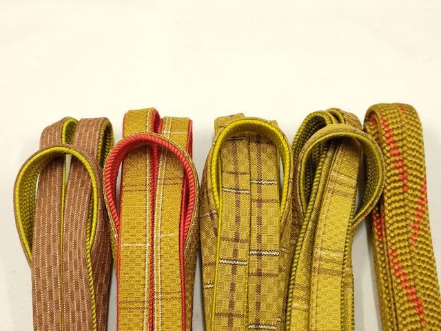平和屋1■和装小物　帯締め10本　全て未使用　無形文化財　江戸組紐　五嶋紐　冠組　高麗組　一瓢　丸組　逸品　CXAA0007s4 平和屋着物○和装小物 帯締め・帯揚げセット 高麗組 暈し染め 金糸 逸品