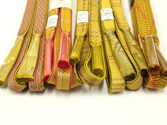 平和屋1■和装小物　帯締め10本　全て未使用　無形文化財　江戸組紐　五嶋紐　冠組　高麗組　一瓢　丸組　逸品　CXAA0007s4 平和屋着物○和装小物 帯締め・帯揚げセット 高麗組 暈し染め 金糸 逸品