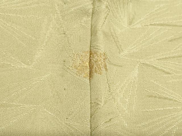 平和屋着物○上質な色無地 舞花地紋 海松色 正絹 逸品 CAAV6413vf