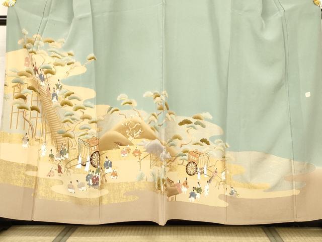 平和屋着物○豪華振袖 貝桶花文 金彩 正絹 逸品 AAAZ4776ck