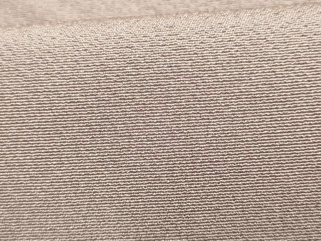 平和屋着物▽上質な色無地 単衣 牡丹鼠色 正絹 逸品 AAAU8509fy