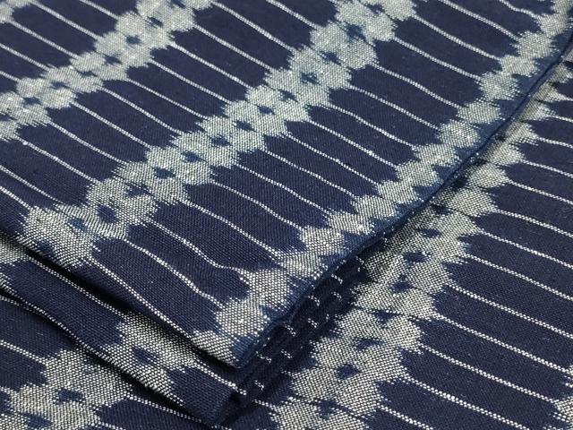 平和屋着物＊夏物　紗紬　縞　正絹　逸品　CAAU4598ut 平和屋着物＊夏物 紗紬 縞 正絹 逸品 CAAU4598ut