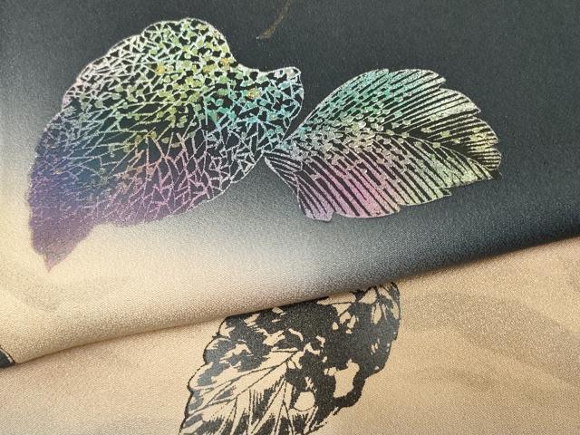 着物ふぁんた☆金銀彩　鈴乃屋扱い　叩き染　逸品　訪問着 b2101 5453］訪問着 美品 辻ヶ花 たたき染 金銀彩 逸品 正絹 着物 袷 - メルカリ