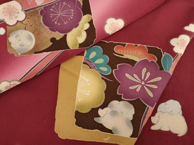 平和屋着物○豪華振袖 総絞り 地紙草花文 正絹 逸品 DAAV1266tw