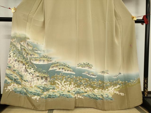 平和屋着物○本加賀友禅作家 南野萌仙 色留袖 海風 反端