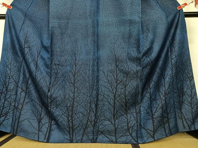 平和屋着物○藍造り国選定無形文化財 藍師・佐藤昭人 訪問着 徳島県