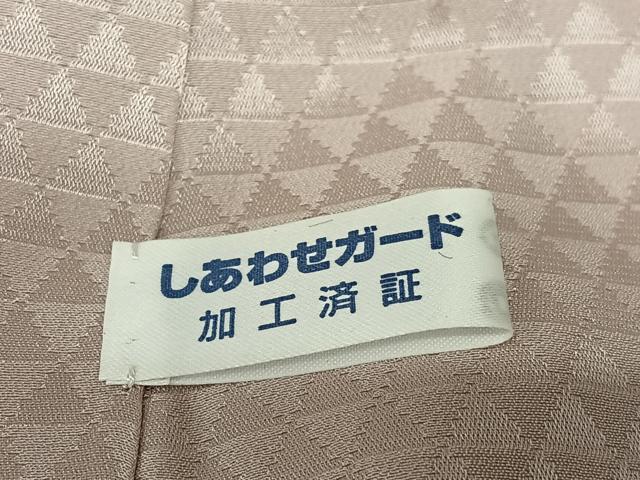 平和屋着物○上質な小紋 シケ引き染 志毛引き染 縞 正絹