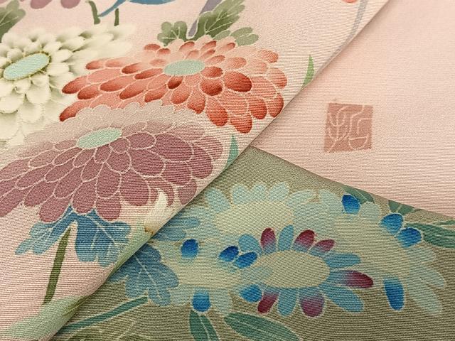 平和屋着物○本加賀友禅作家 前川哲 訪問着 枝花文 暈