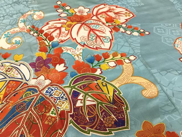 平和屋着物○アンティーク 大正ロマン 振袖 桐 金彩 正絹 逸品 AAAT0529zg