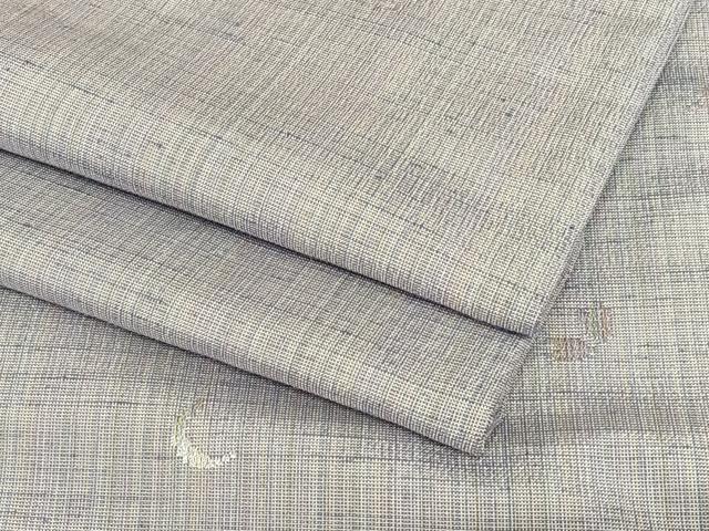 平和屋着物●紅花紬　米沢　雪輪舞花文　絵夢工房　正絹　逸品　AAAT0546zg