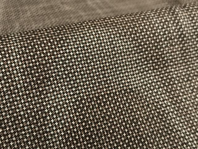 平和屋着物○本場大島紬 7マルキ よろけ縞吉祥文 正絹 逸品 未使用