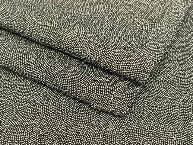 平和屋着物●江戸小紋　鮫小紋柄　黒地　正絹　逸品　AAAT0620zg