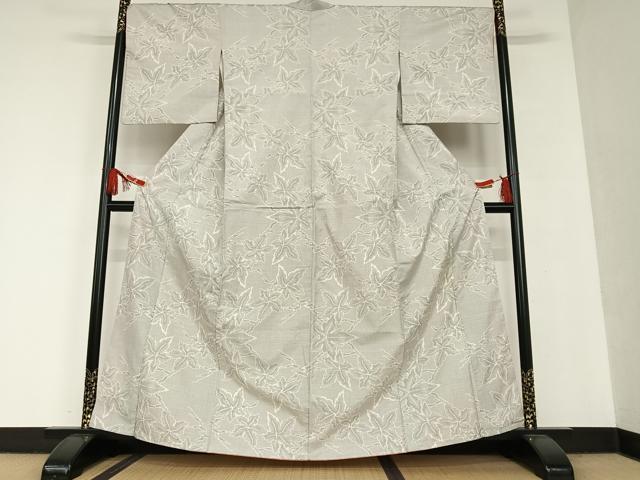 平和屋着物○上質な紬 色無地 砥粉色 正絹 逸品 CAAR7854hy