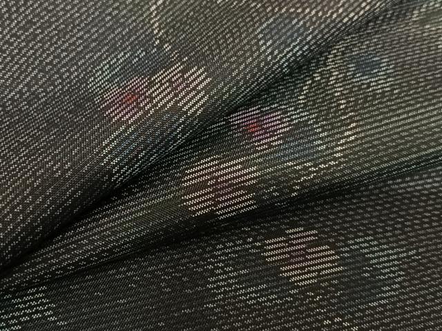 平和屋着物●本場大島紬　花唐草文　正絹　逸品　未使用　AAAT0672zg