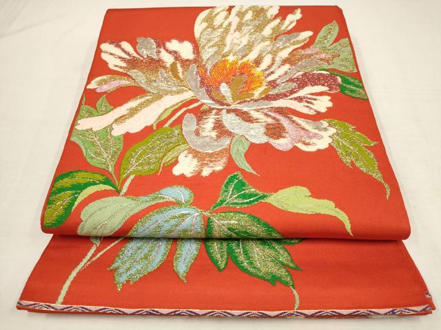 平和屋着物●龍村平蔵製　太鼓柄　本袋帯　国色錦　金銀糸　正絹　逸品　AAAT1312wj