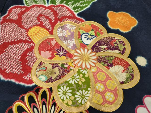 平和屋着物○豪華振袖 駒刺繍 絞り 舞花文 金彩 正絹 逸品 AABB4431ck