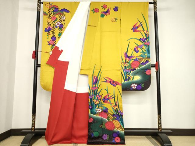 平和屋着物○豪華振袖 作家物 花鳥籬文 正絹 逸品 AAAT2231ck