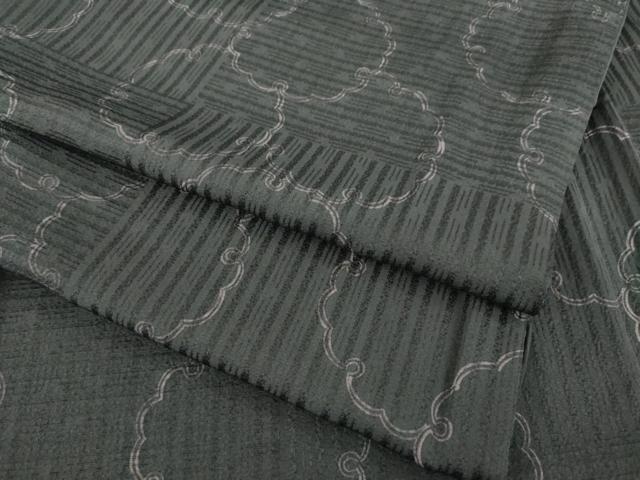 平和屋着物●上質な小紋　雪輪重ね文　さが美扱い　正絹　逸品　AAAT2280ck