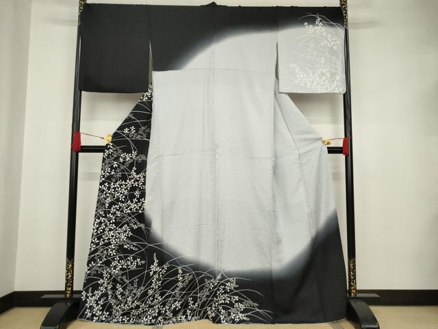 平和屋着物●訪問着　萩文　暈し染　金彩　正絹　逸品　AAAT2281ck