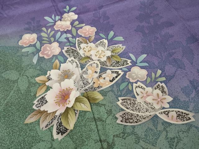 平和屋着物●中嶋まさひろ 蝋彩染作家　訪問着　霞文　金彩　正絹　逸品　未使用　AAAZ3197np 平和屋着物○中嶋まさひろ 蝋彩染作家 訪問着 霞文 金彩 正絹