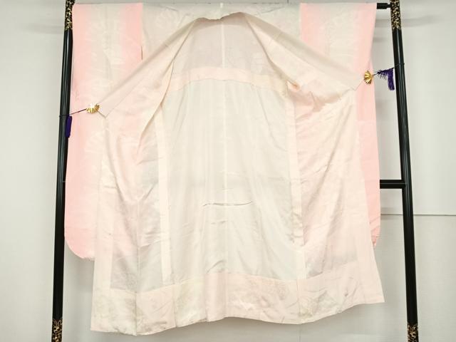 花美人□豪華振袖 長襦袢(無双仕立て)セット 舞蝶牡丹文 暈し染め