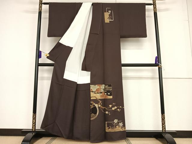 平和屋着物○訪問着 流水鴛鴦文 金彩 正絹 逸品 AAAZ3235np