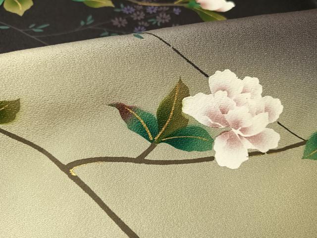 平和屋着物○訪問着 枝花文 正絹 逸品 AAAT3107np