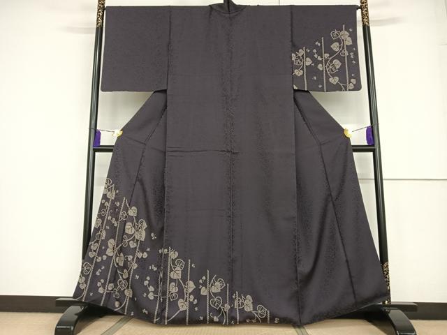 正絹銀花仙袷訪問着 正絹銀花仙袷訪問着