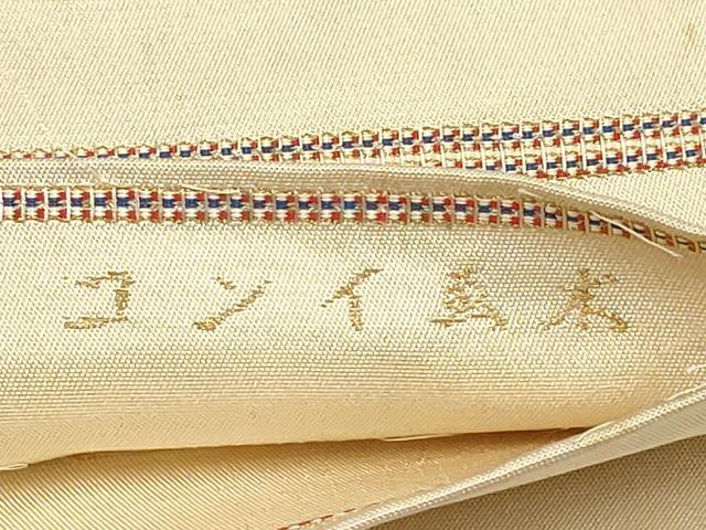 平和屋着物□極上 全通柄袋帯 源義経 武蔵坊弁慶 金糸 逸品