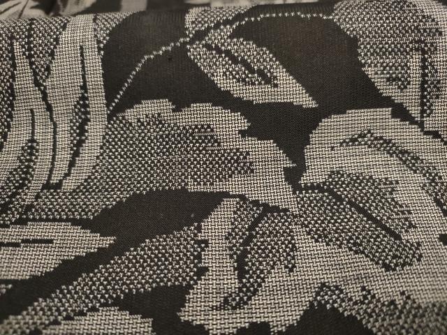 平和屋着物●本場大島紬　9マルキ　更紗花唐草文　正絹　逸品　CAAX0823vf 平和屋着物○本場大島紬 9マルキ 更紗花唐草文 正絹 逸品 CAAX0823vf