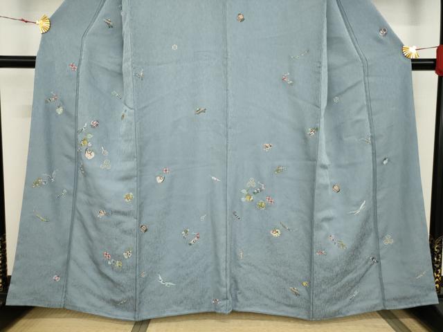 平和屋着物○訪問着 総刺繍 宝尽くし 成物 正絹 逸品 AAAT5092ck 付け下げ