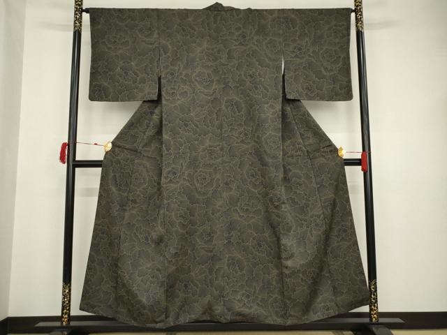 平和屋着物○訪問着 絞り 地紙草花文 金彩 正絹 逸品 未使用