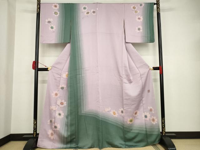 平和屋着物●訪問着　作家物　繁　舞花文　正絹　逸品　AAAT5121ck